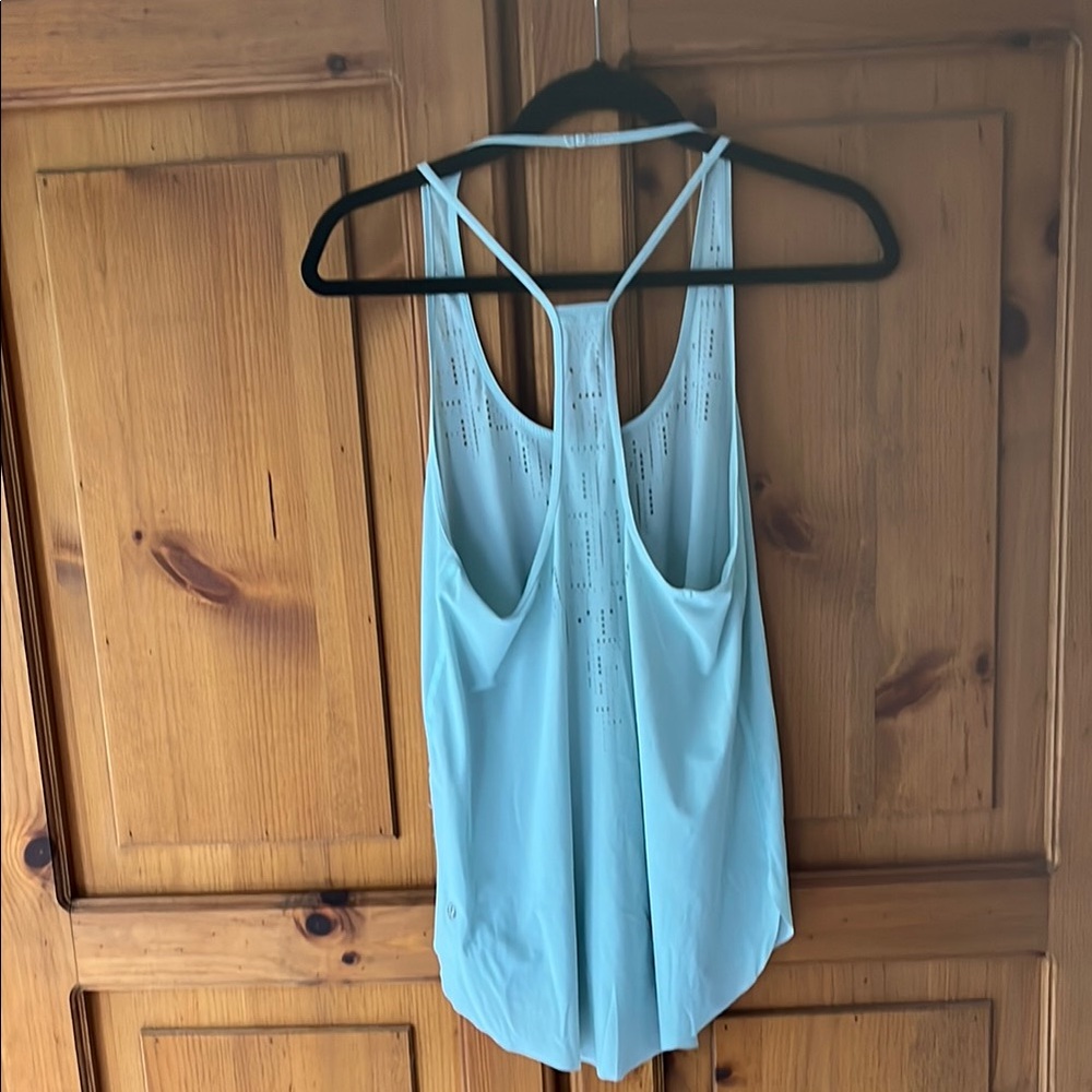 Lululemon Athletica Seafoam Blue Strappy Tank Top - Picture 3 of 3